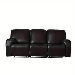 Scratch-Resistant Faux Leather Sectional Sofa Slipcover Set