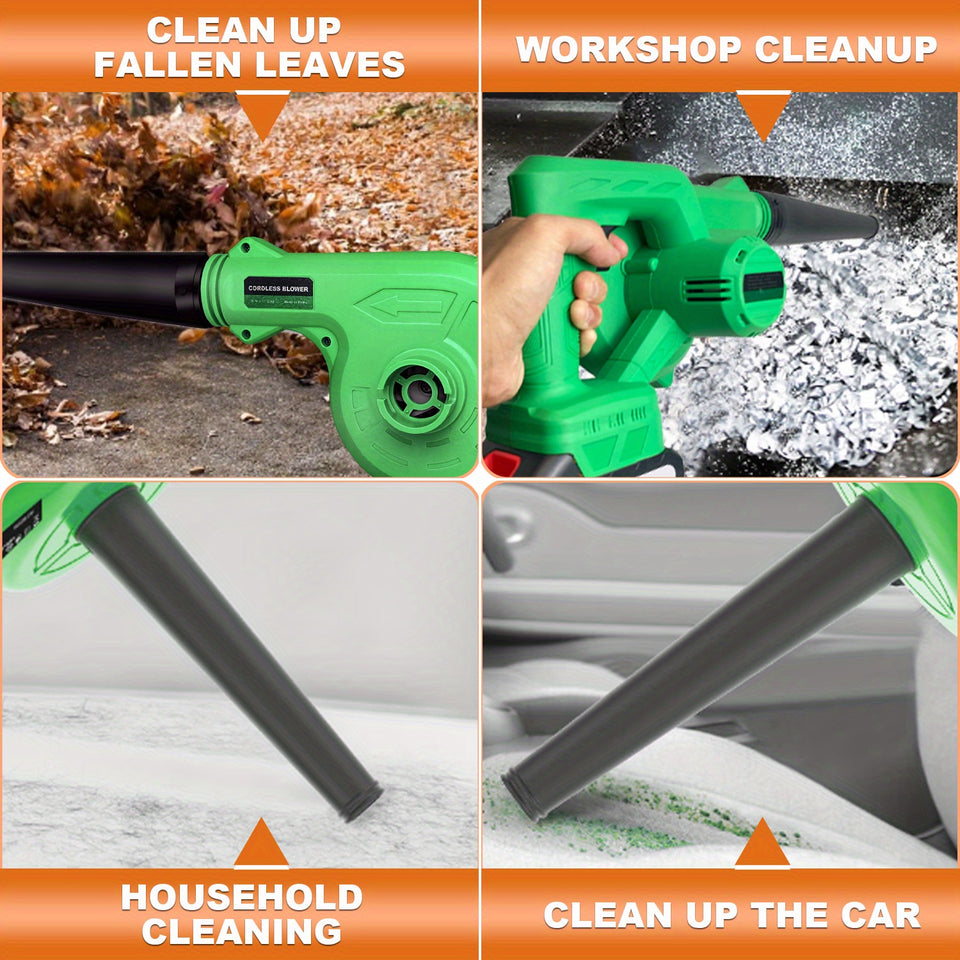 Cordless Leaf Blower & Vacuum with Rechargeable Battery