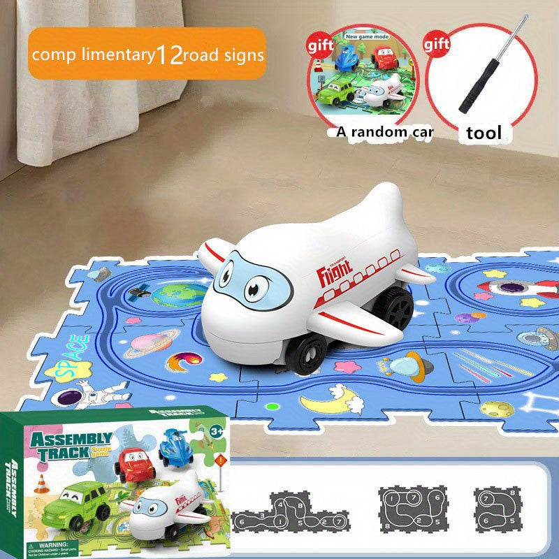 3-in-1 DIY Track Puzzle Game for Kids