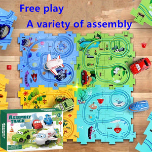 3-in-1 DIY Track Puzzle Game for Kids