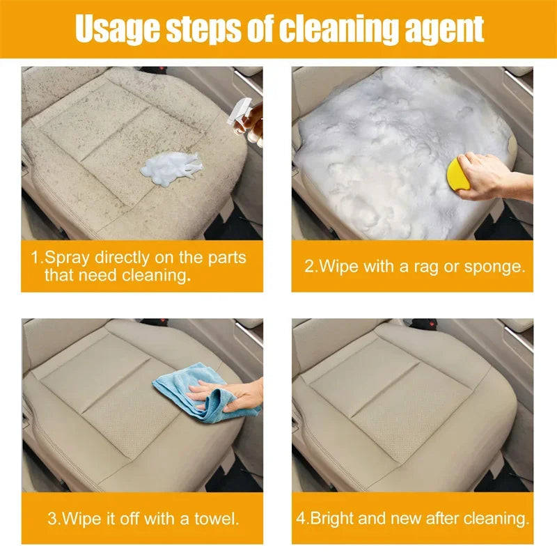 Magic Foam Cleaner For Car Interior & Home Furniture(Get a FREE 30ML with the purchase of 1 set of 3PCS)