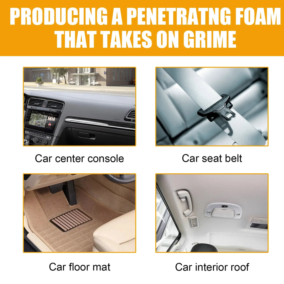 Magic Foam Cleaner For Car Interior & Home Furniture(Get a FREE 30ML with the purchase of 1 set of 3PCS)