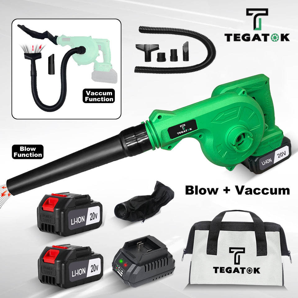 Cordless Leaf Blower & Vacuum with Rechargeable Battery